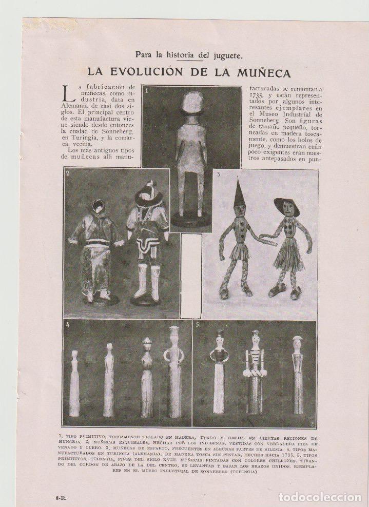 Coleccionismo de revistas y peri&oacute;dicos: Historia del juguete: La evolucion de la mu&ntilde;eca - 1927