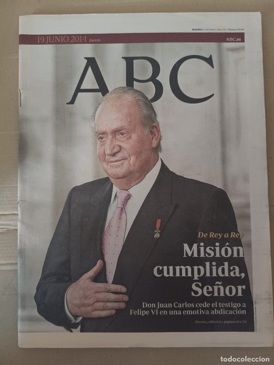 Coleccionismo de revistas y peri&oacute;dicos: ABC del 19 de junio de 2014