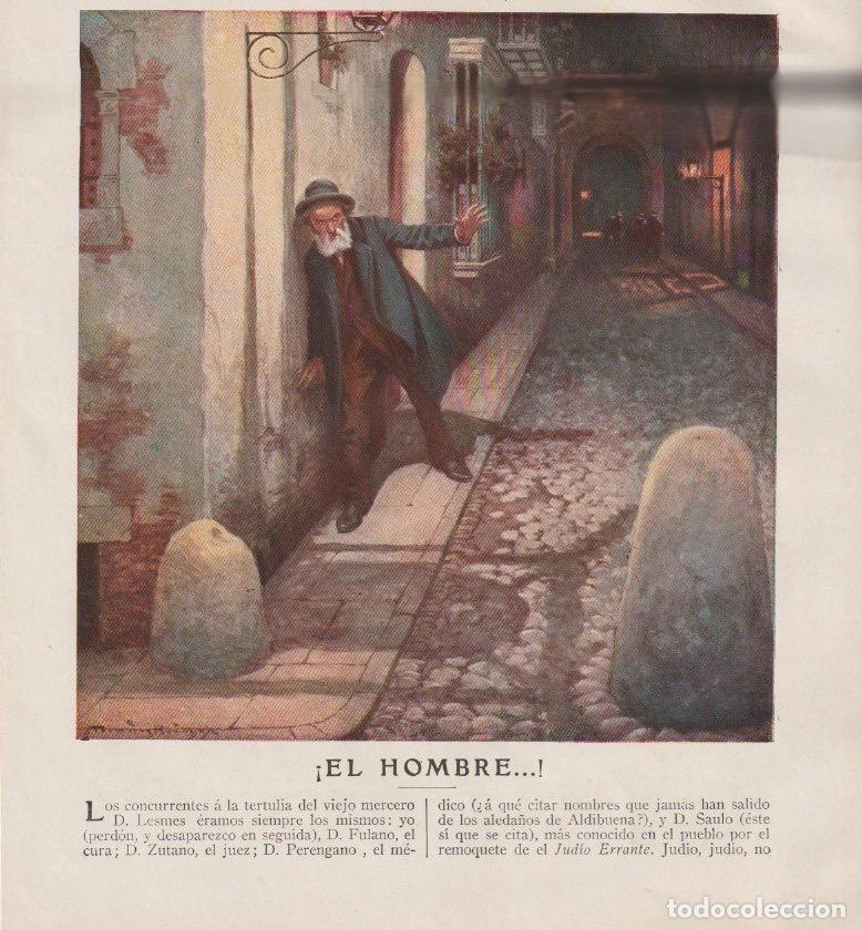 Coleccionismo de revistas y peri&oacute;dicos: &iexcl;El hombre! / cuento de Vicente D&iacute;ez de Tejada con dibujo de M&eacute;ndez Bringa -1910