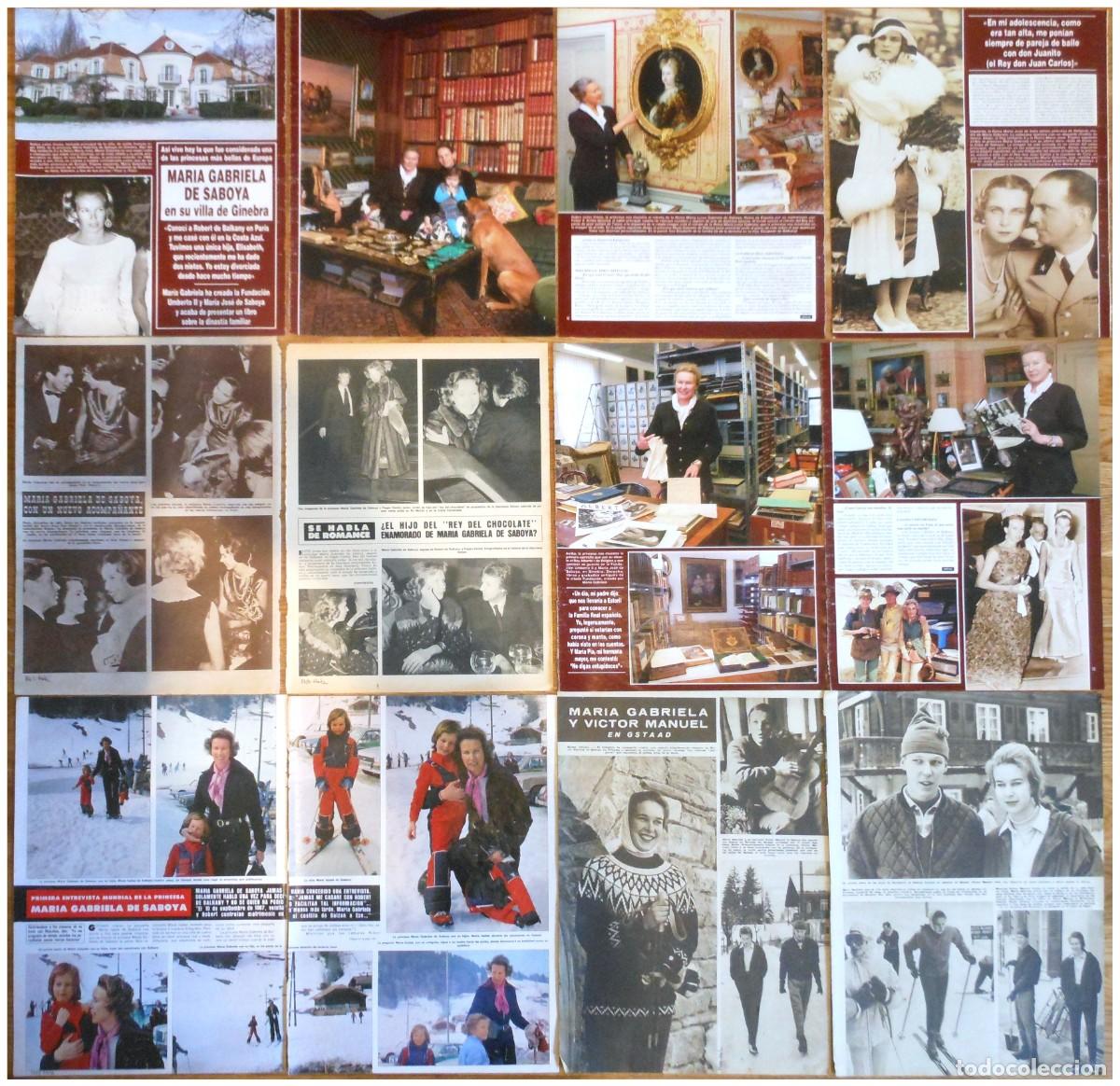 Coleccionismo de revistas y peri&oacute;dicos: PRINCESS MARIA GABRIELLA OF SABOY lote prensa clippings 1960s/00s fotos Royal Italia Gabriela Saboya
