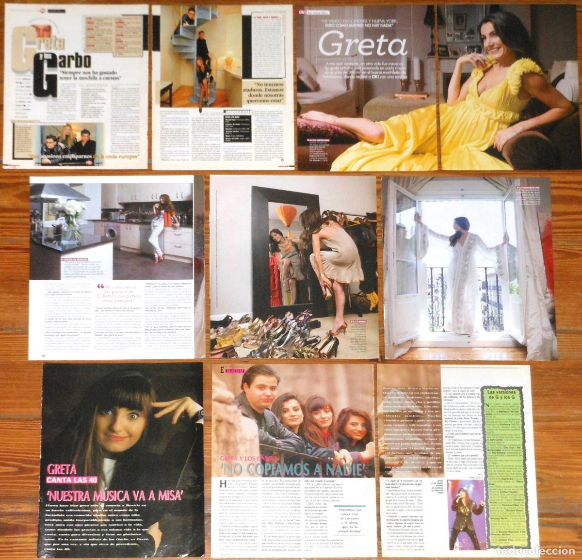 Coleccionismo de revistas y peri&oacute;dicos: GRETA Y LOS GARBO lote de prensa 1990s/00s fotos revista pop espa&ntilde;ol clippings