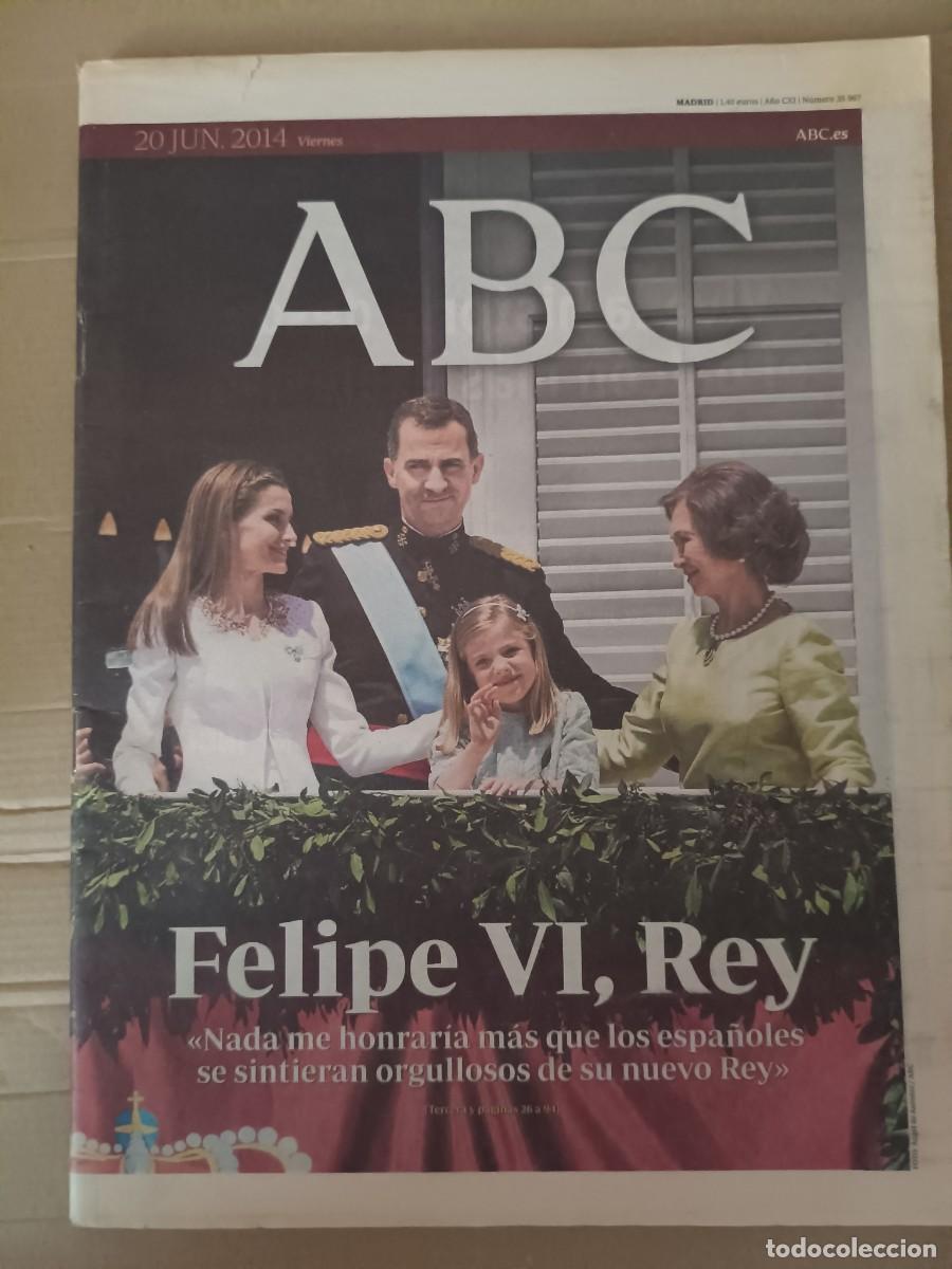 Coleccionismo de revistas y peri&oacute;dicos: Diario ABC publicada el viernes 20 de junio de 2014.