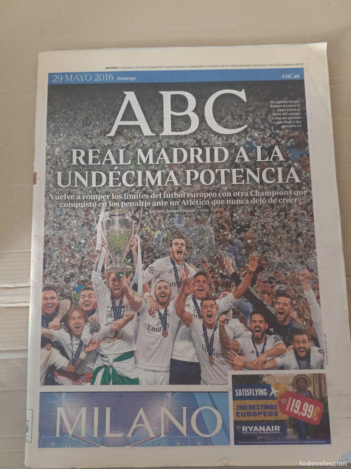 Coleccionismo de revistas y peri&oacute;dicos: ABC 29 de mayo de 2016.