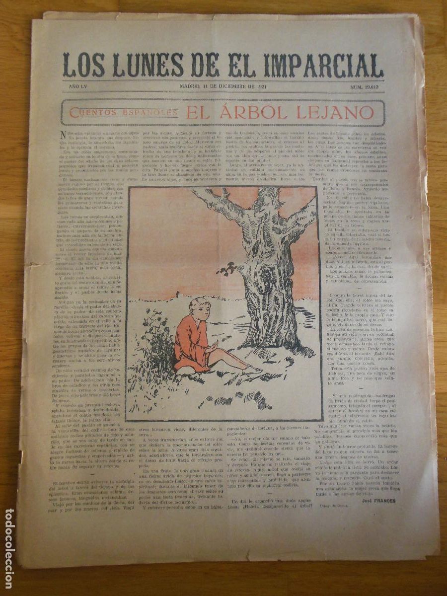 Collection Magazines and Newspapers: 1921 PERI&Oacute;DICO LOS LUNES DE EL IMPARCIAL MADRID JOSE FRANCES SEVILLA ADRIANO DEL VALLE RUSIA