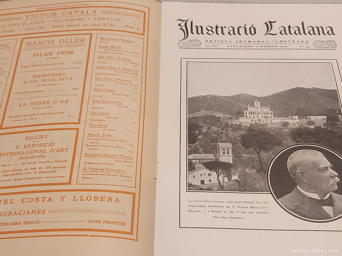 Coleccionismo de revistas y peri&oacute;dicos: A&Ntilde;O 1909 !! ILUSTRACI&Oacute; CATALANA / N.&ordm; 299 / FINCA VILA JOANA / INDEPEND&Egrave;NCIA CUBA