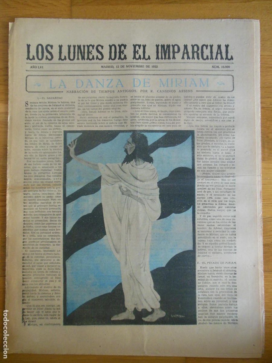 Collection Magazines and Newspapers: 1922 PERI&Oacute;DICO LOS LUNES DE EL IMPARCIAL MADRID - CANSINOS ASSENS BARTOLOZZI VIAJE A SEGOVIA