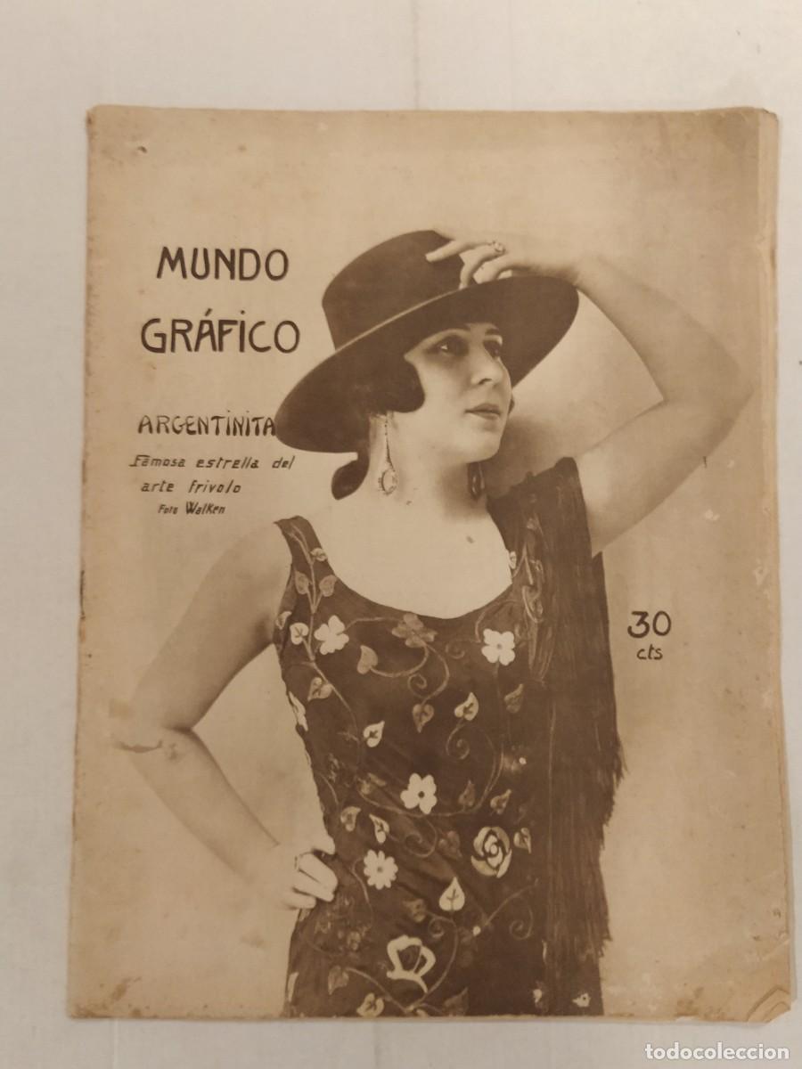 Coleccionismo de revistas y peri&oacute;dicos: MUNDO GRAFICO - A&Ntilde;O 1925 - CATASTROFE BARCELONA FERROCARRIL DE SARRIA - TABACO FABRICA SANTANDER ETC