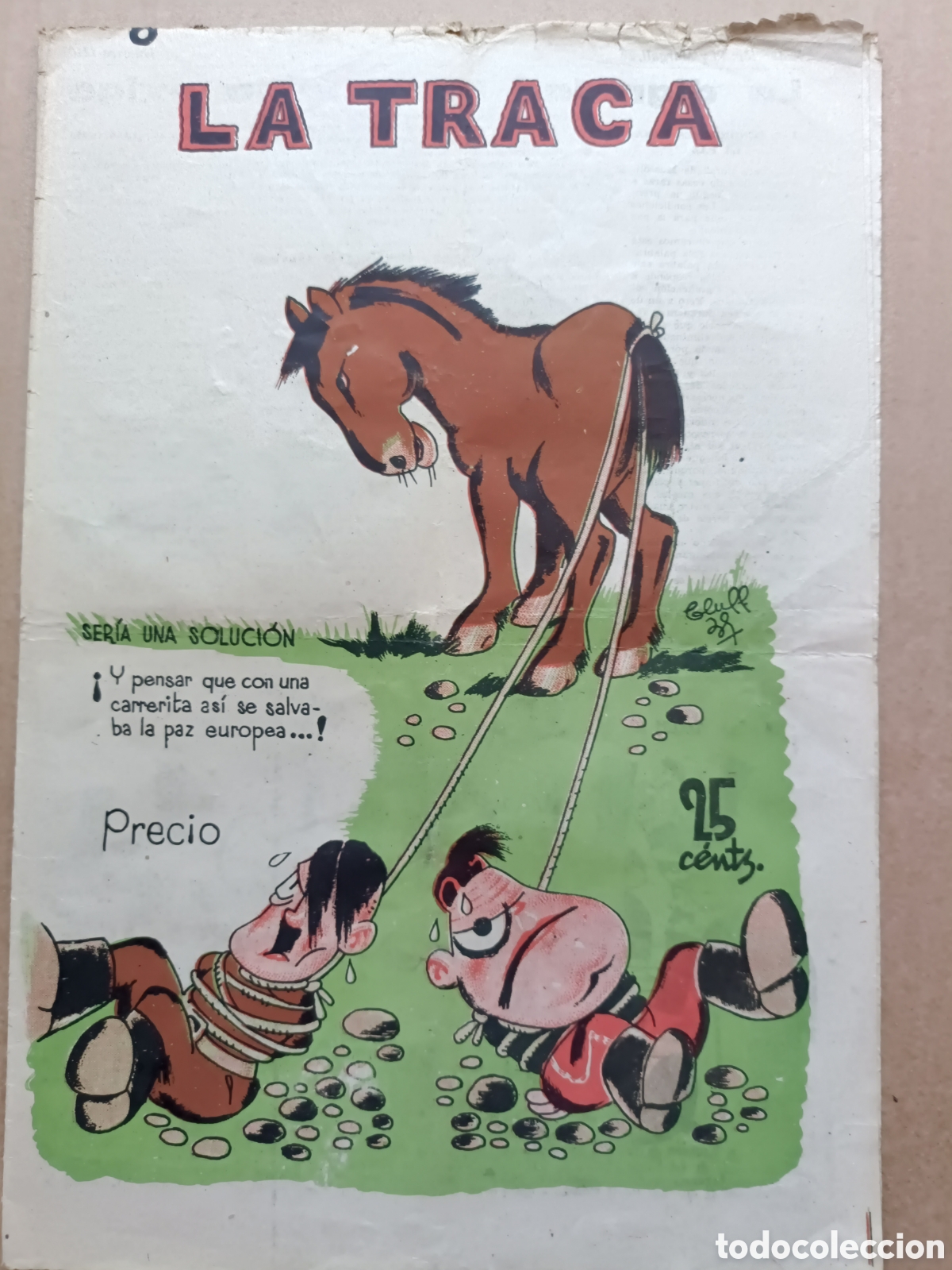 Colecionismo de Revistas e Jornais: Revista La Traca Valencia n&ordm; 1210 1937 Guerra Civil Segunda Rep&uacute;blica Espa&ntilde;ola