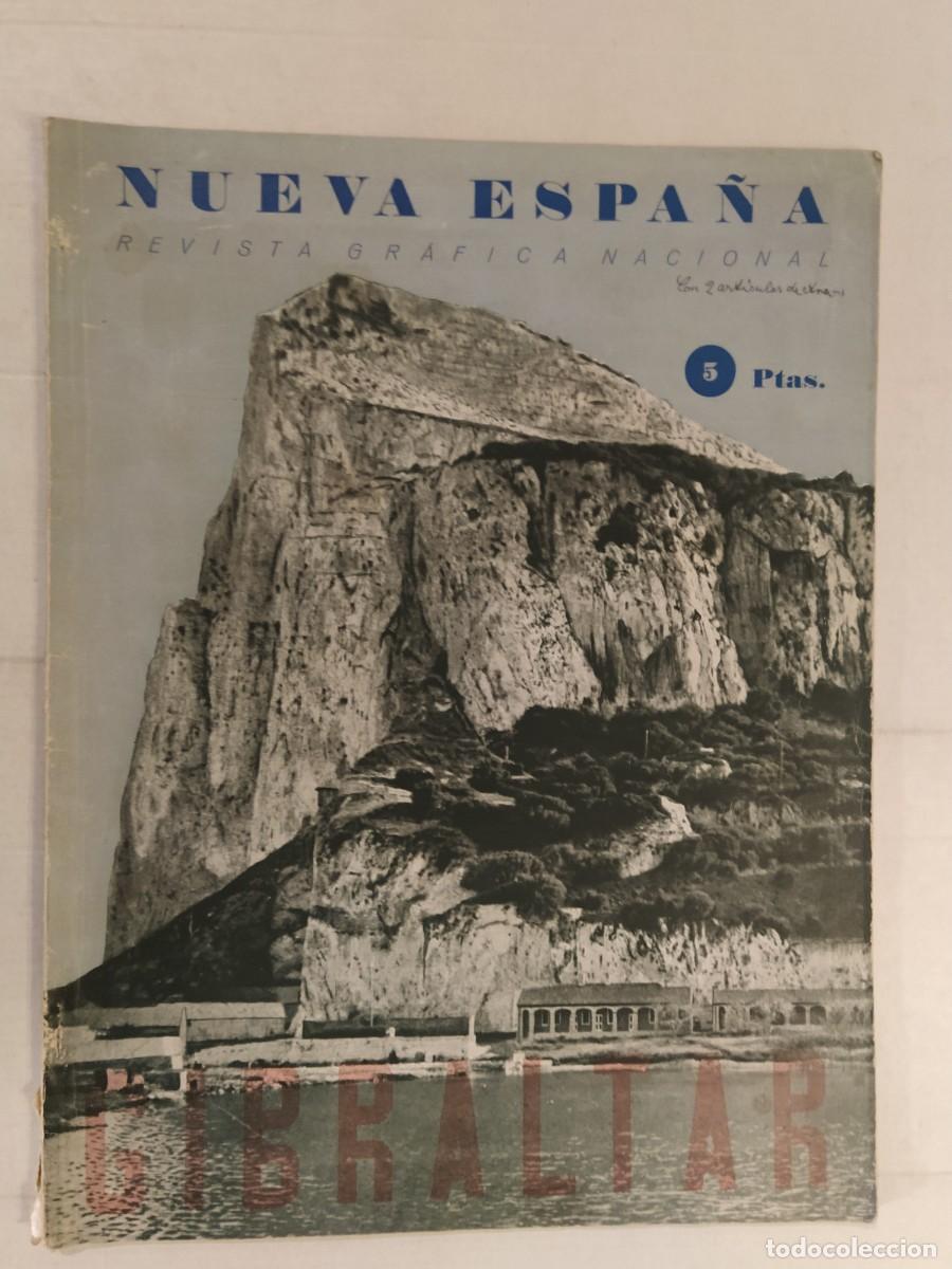 Collection Magazines and Newspapers: NUEVA ESPA&Ntilde;A-A&Ntilde;O 1940-GIBRALTAR-CUARTEL GIRONA-FRANCO Y CANARIAS-RAPID VIENA VS UNION BERLIN FUTBOL