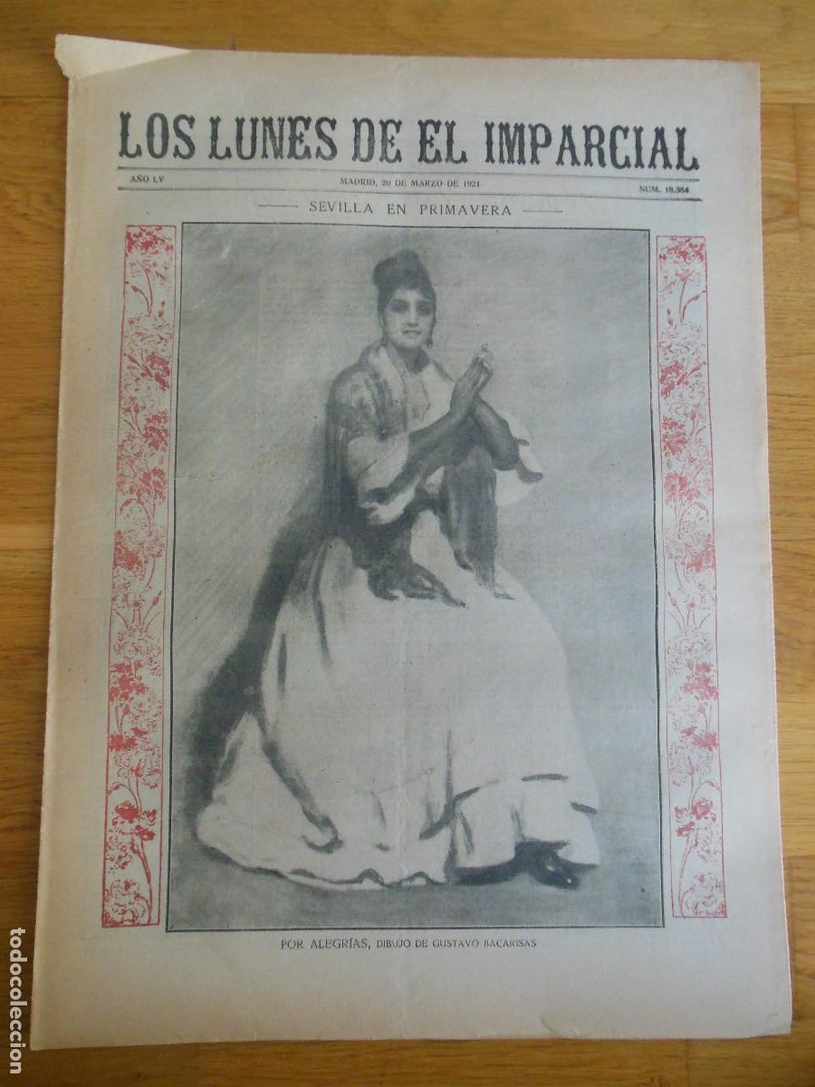 Collezionismo di Riviste e Giornali: 1921 PERI&Oacute;DICO LOS LUNES DE EL IMPARCIAL MADRID - SEVILLA GUSTAVO BACARISAS SEMANA SANTA