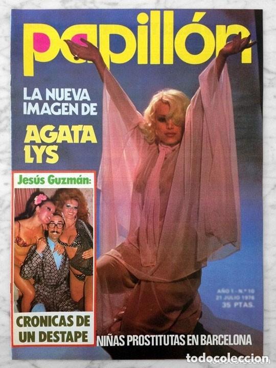 Coleccionismo de revistas y peri&oacute;dicos: PAPILLON N&ordm; 10 / AGATA LYS, RAQUEL WELCH, VICTORIA ABRIL, VERONICA MIRIEL, GLORIA GUIDA, JULIE EGE