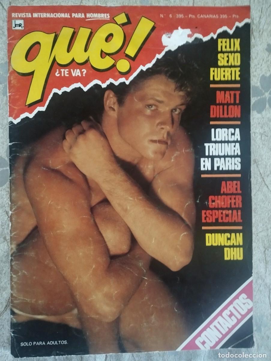 Coleccionismo de revistas y peri&oacute;dicos: Revista gay QUE TE VA N&ordm; 6 / MATT DILLON, DUNCAN DHU, MARLON BRANDO, CHICOS...