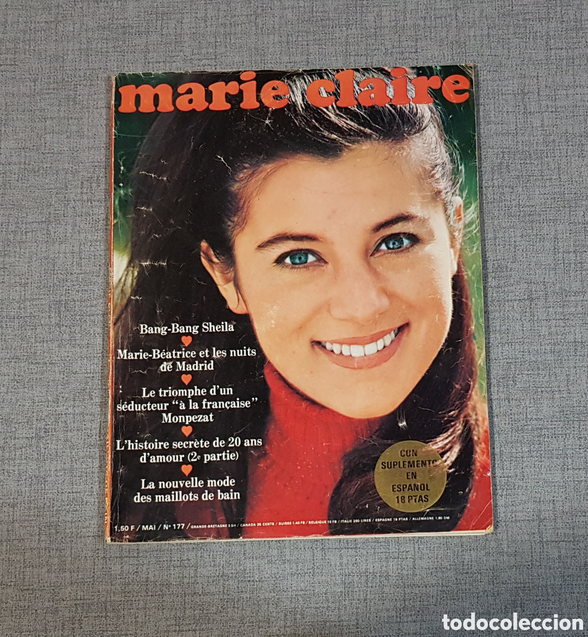 Coleccionismo de revistas y peri&oacute;dicos: REVISTA MARIE CLAIRE N⁰177 MAYO 1967. EN FRANC&Eacute;S CON SUPLEMENTO EN ESPA&Ntilde;OL