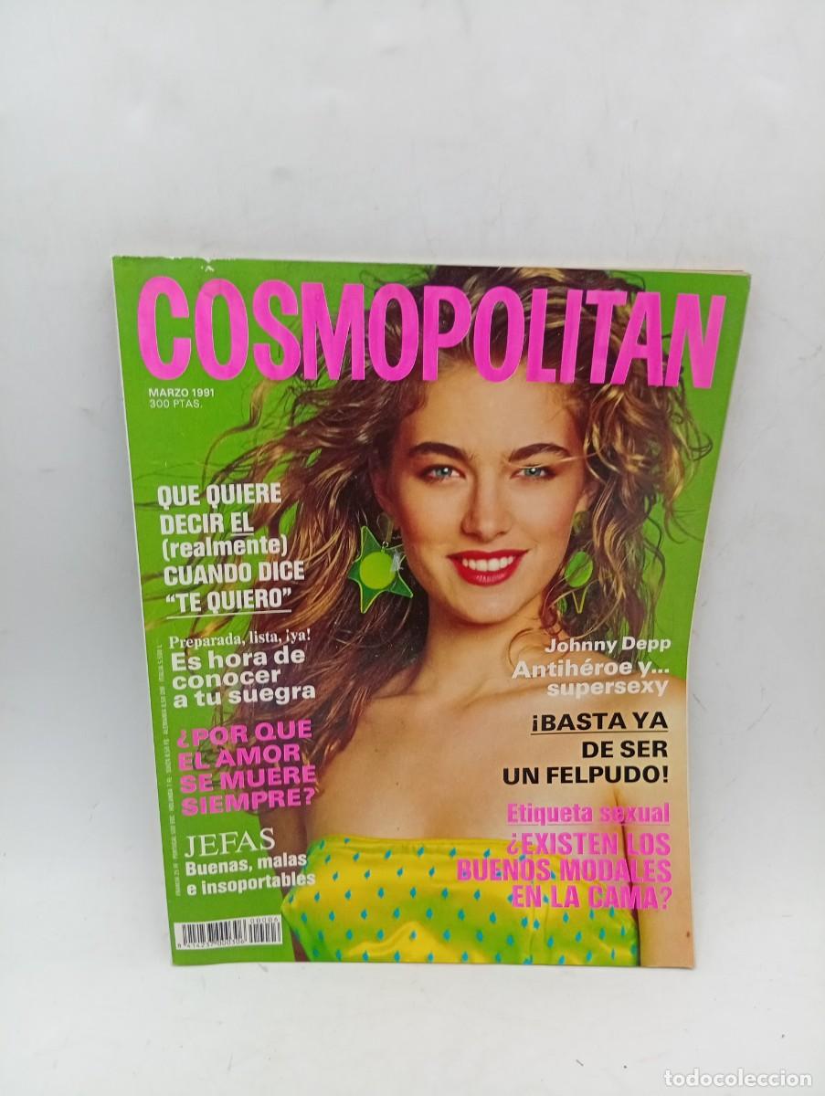 Coleccionismo de revistas y peri&oacute;dicos: REVISTA COSMOPOLITAN. N&ordm; 6. A&Ntilde;O 1991. JOHNNY DEPP, ANTIHEROE Y SUPERSEXY. JEFAS. ETIQUETA SEXUAL.VER