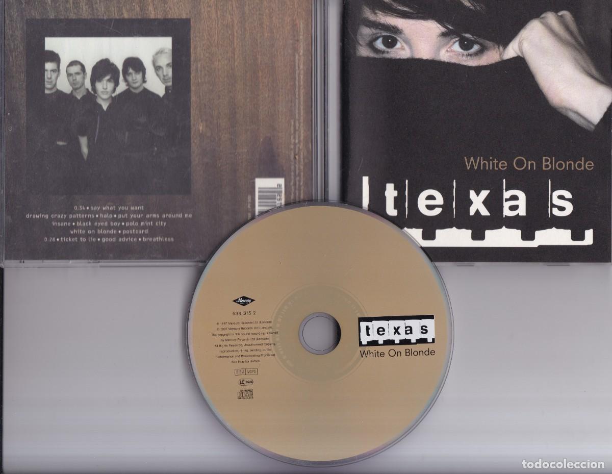 Coleccionismo de revistas y peri&oacute;dicos: TEXAS - CD - WHITE ON BLONDE - MERCURY RECORDS 1997 / 10 TRACKS