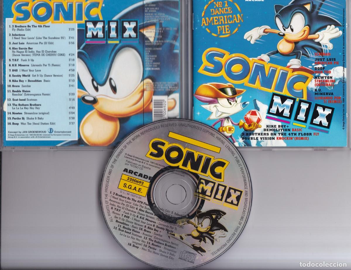 Coleccionismo de revistas y peri&oacute;dicos: SONIC MIX - CD - ARCADE 3200692 / 1995 - 16 TRACKS