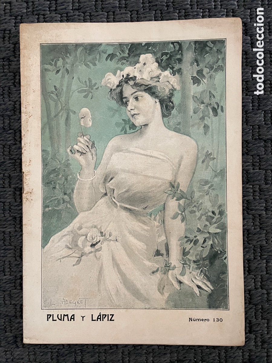 Coleccionismo de revistas y peri&oacute;dicos: Pluma y l&aacute;piz. N&uacute;mero 130. Falta portada de papel.