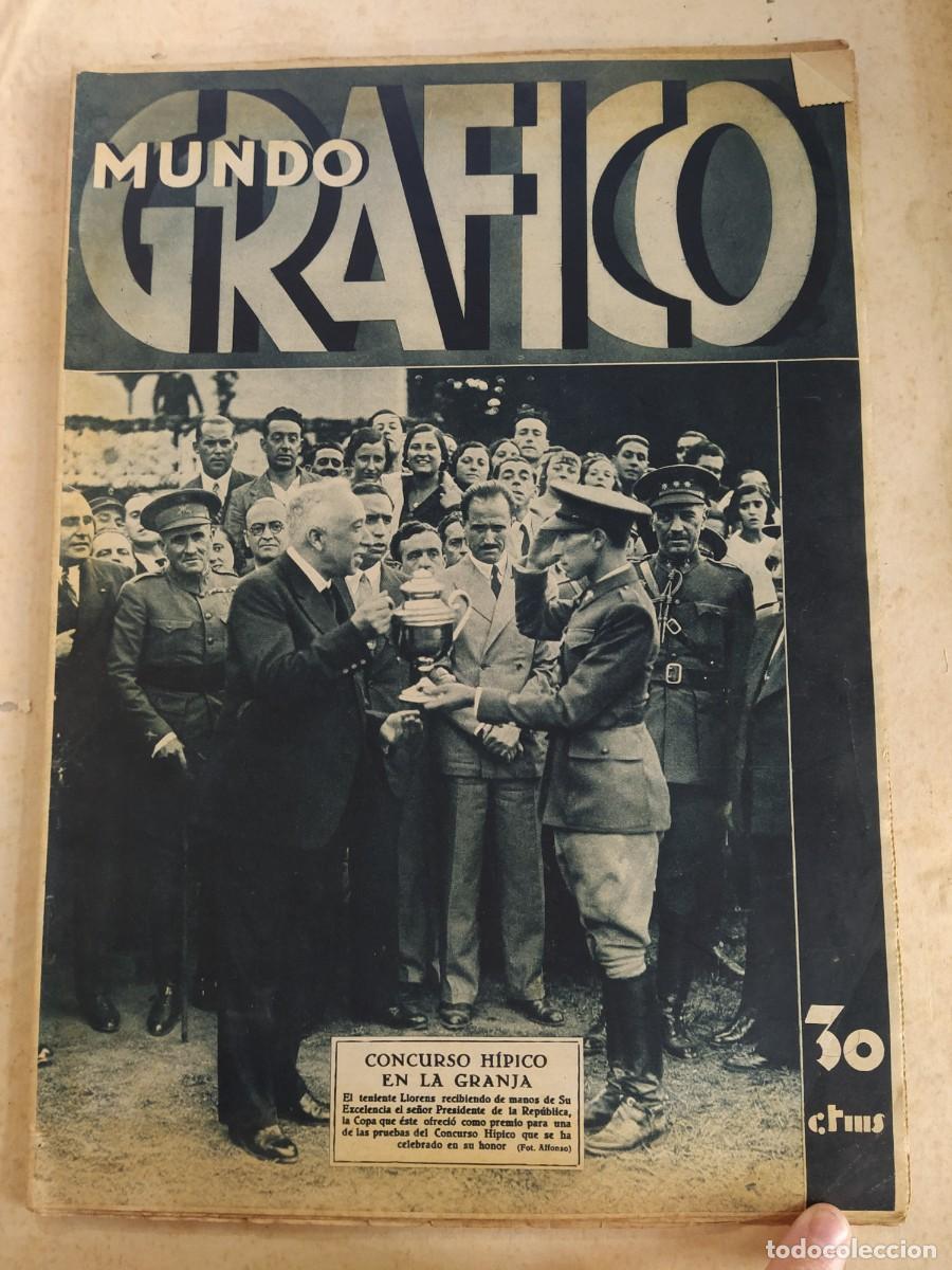 Coleccionismo de revistas y peri&oacute;dicos: MUNDO GRAFICO-A&Ntilde;O 1933-REVOLUCION ANDORRA-OBRAS FERROCARRIL-ASAMBLEA AGRICOLA-CONCURSO HIPICO ETC