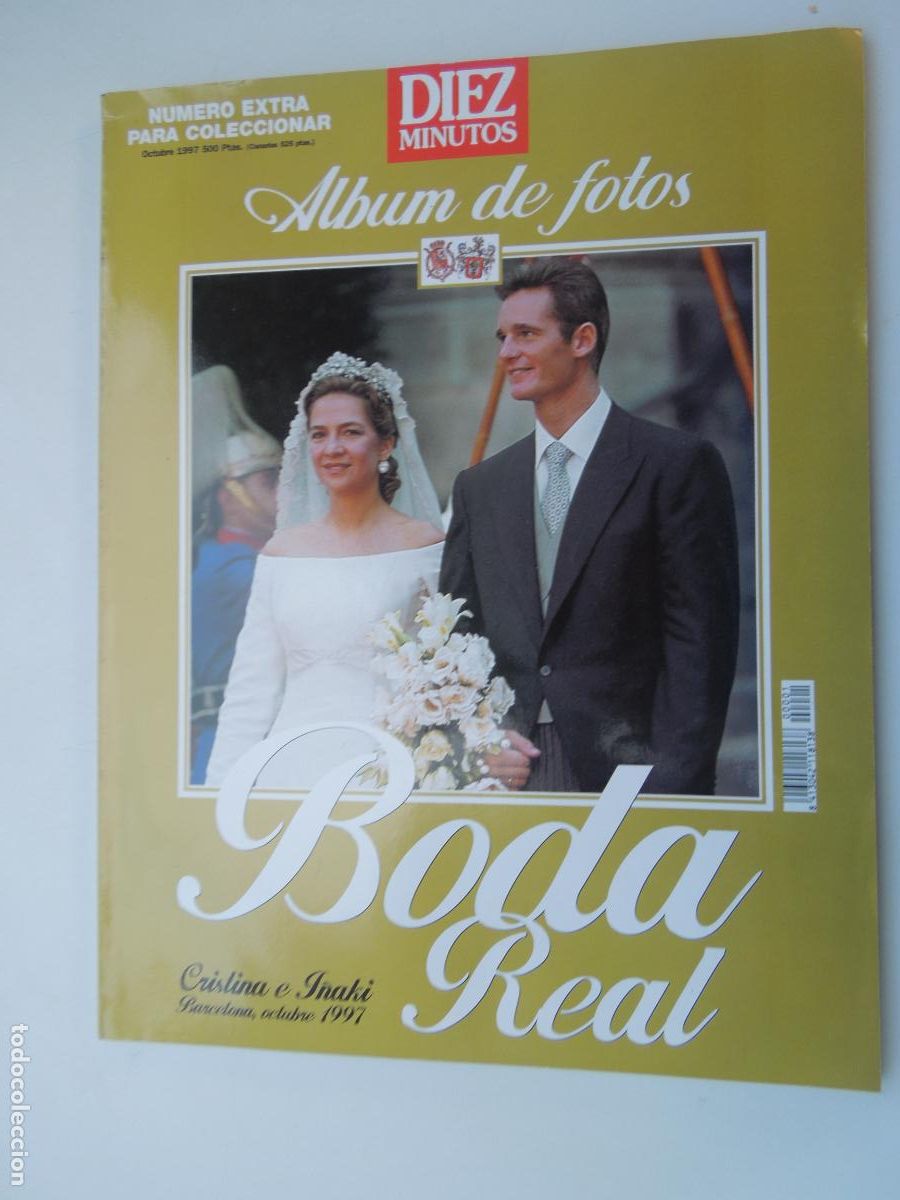 Coleccionismo de revistas y peri&oacute;dicos: ALBUM DE FOTOS - BODA DE CRISTINA E I&Ntilde;AKI - BARCELONA OCTUBRE 1997 - BODA REAL - DIEZ MINUTOS -10/87