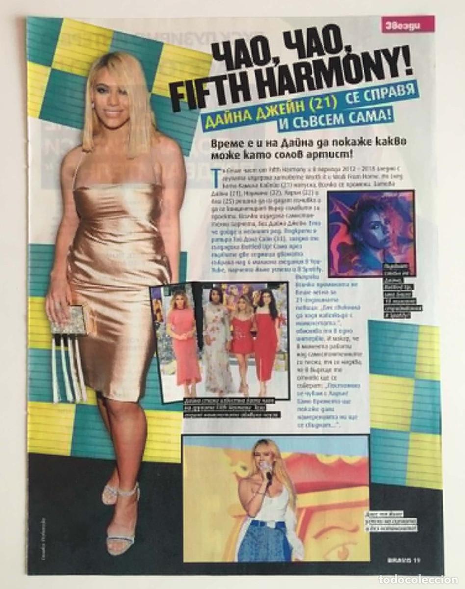Coleccionismo de revistas y peri&oacute;dicos: Dinah Jane Fifth Harmony Original Magazine Clipping Article A4 - Bravo Magazine Bulgaria Music