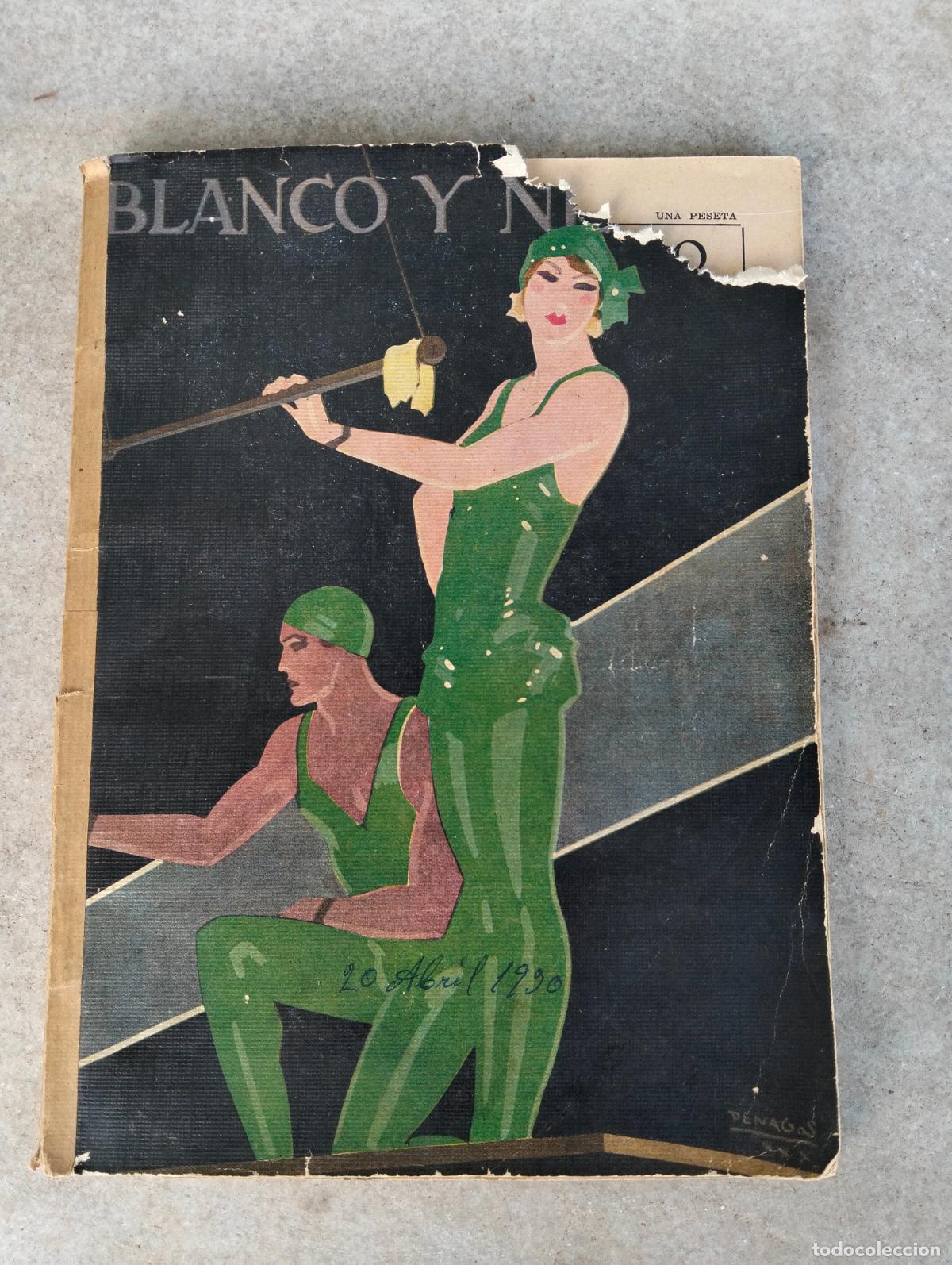 Collectionnisme de Revues et Journaux: Antigua revista ilustrada blanco y negro rota a&ntilde;o 40 domingo 20 de abril de 1930 num 2031