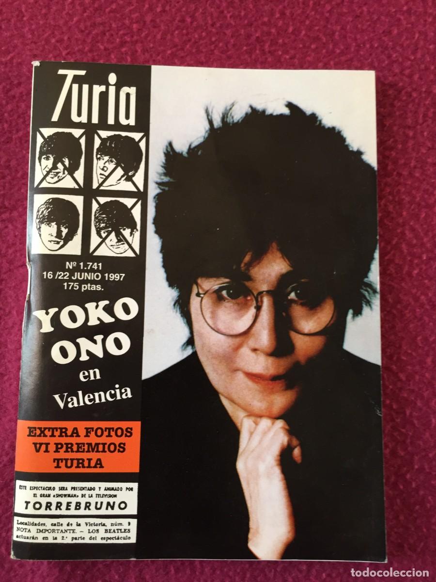Coleccionismo de revistas y peri&oacute;dicos: CARTELERA TURIA. N&deg; 1741. VALENCIA, 1997. YOKO ONO - BEATLES - VI PREMIOS TURIA - CABALLITO DE MAR
