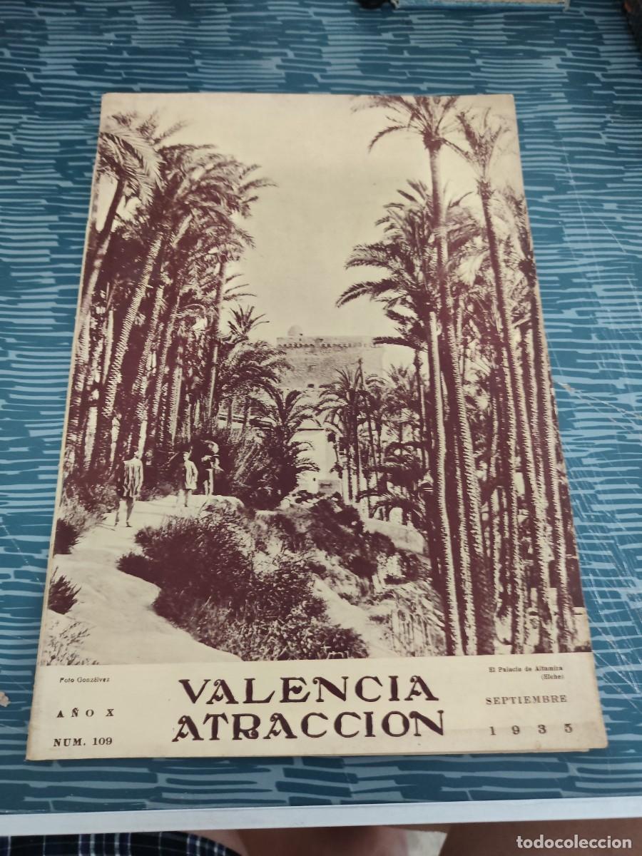 Coleccionismo de revistas y peri&oacute;dicos: VALENCIA ATRACCION,A&Ntilde;O X,NUM.109, SEPTIEMBRE 1935,VER FOTOS.