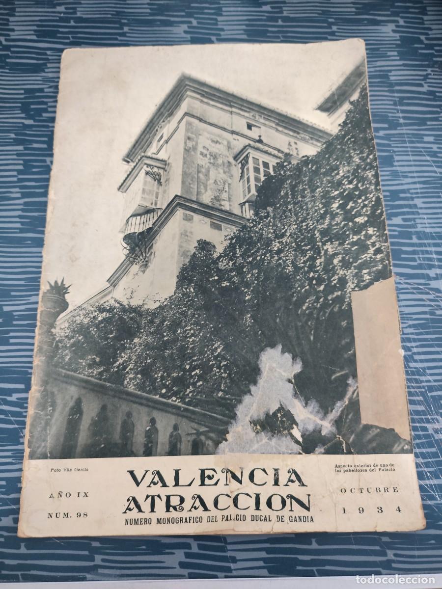 Coleccionismo de revistas y peri&oacute;dicos: VALENCIA ATRACCION,A&Ntilde;O IX,NUM.98, OCTUBRE 1934,VER FOTOS.