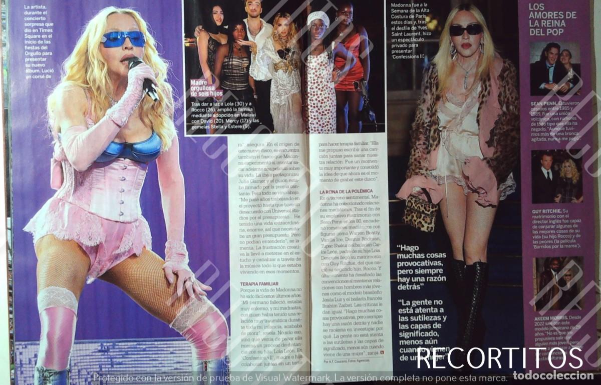 Coleccionismo de revistas y peri&oacute;dicos: clippings madonna confessions ii 2026