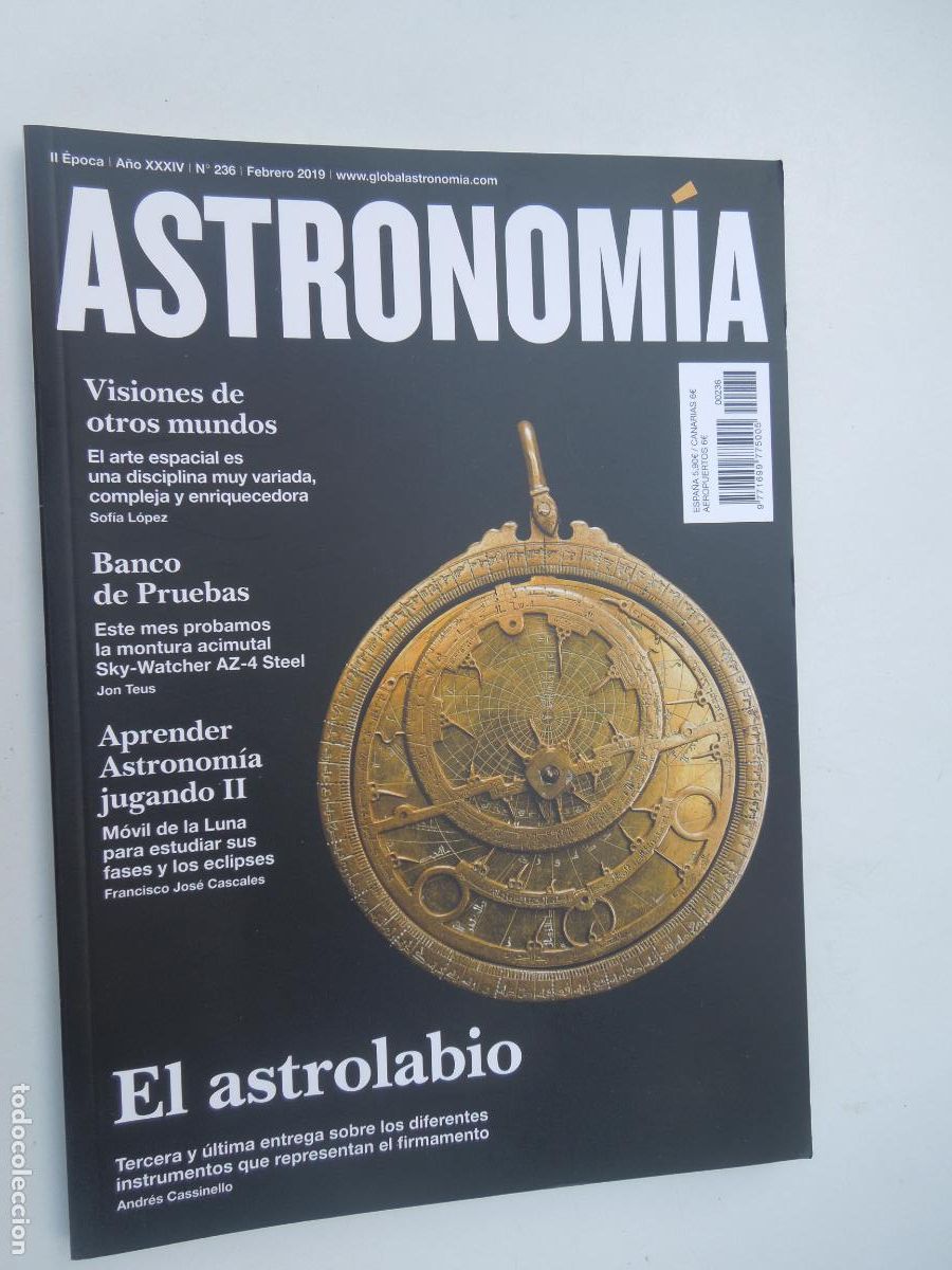 Coleccionismo de revistas y peri&oacute;dicos: ASTRONOMIA REVISTA N&ordm; 236 - FEBRERO -2019- EL ASTROLABIO