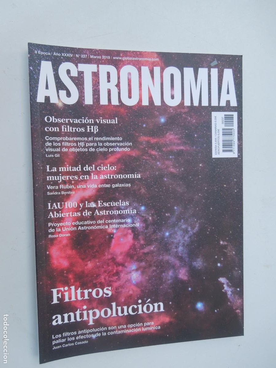 Coleccionismo de revistas y peri&oacute;dicos: ASTRONOMIA REVISTA N&ordm; 237 - MARZO -2019- FILTROS ANTIPOLUCION