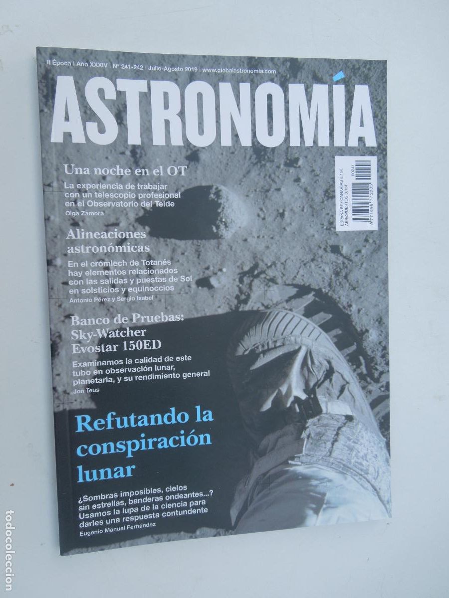 Coleccionismo de revistas y peri&oacute;dicos: ASTRONOMIA REVISTA N&ordm; 241-242 - JULIO/AGOSTO -2019- REFUNTANDO LA CONSPIRACION LUNAR