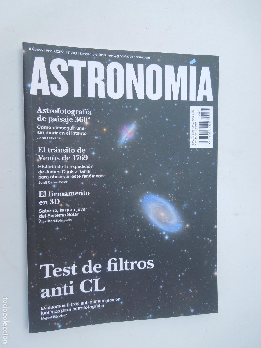 Coleccionismo de revistas y peri&oacute;dicos: ASTRONOMIA REVISTA N&ordm; 243- SEPTIEMBRE -2019-TEST DE FILTROS ANTI CL