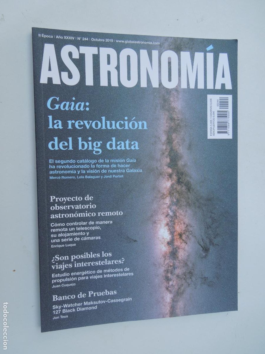Coleccionismo de revistas y peri&oacute;dicos: ASTRONOMIA REVISTA N&ordm; 244- OCTUBRE -2019-LA REVOLUCION DEL BIG DATA