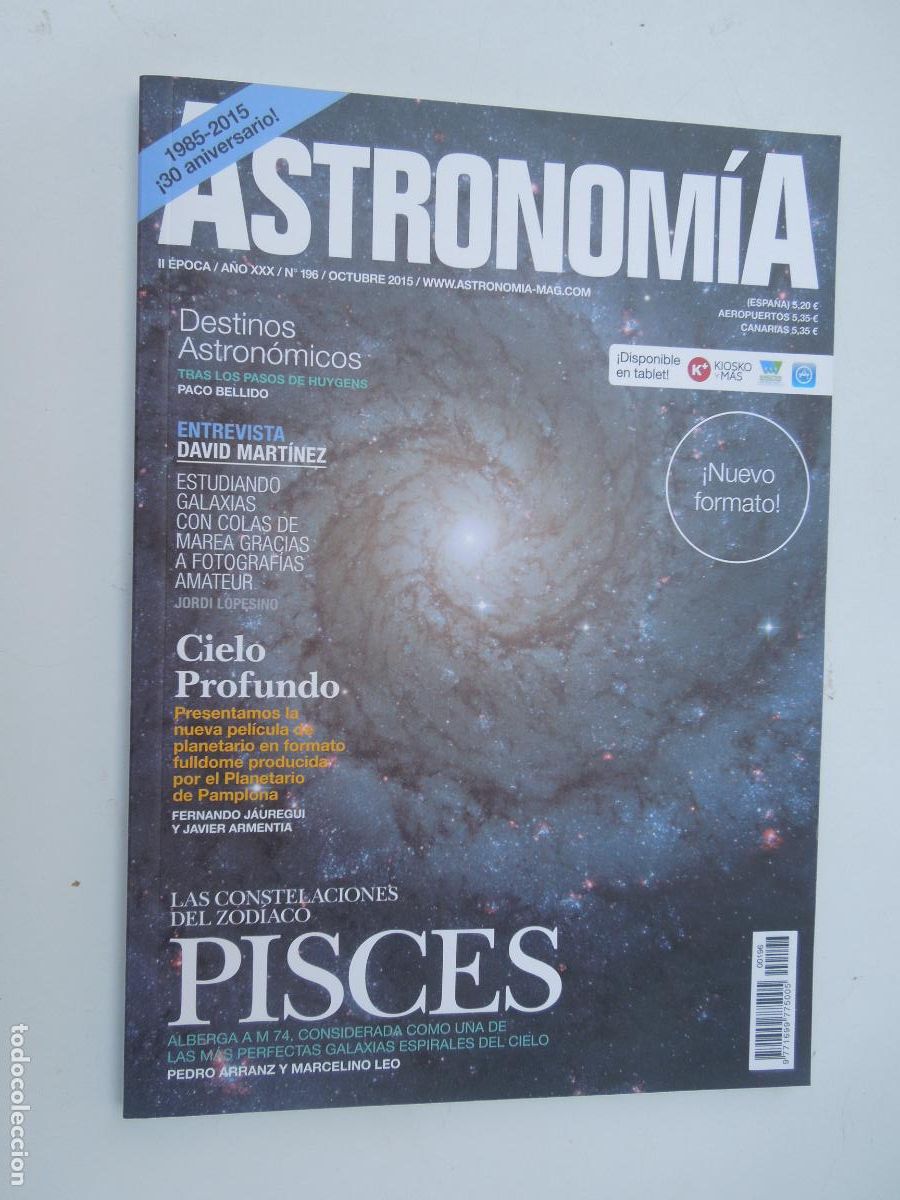 Coleccionismo de revistas y peri&oacute;dicos: ASTRONOMIA REVISTA N&ordm; 196- OCTUBRE 2015 -PISCIS
