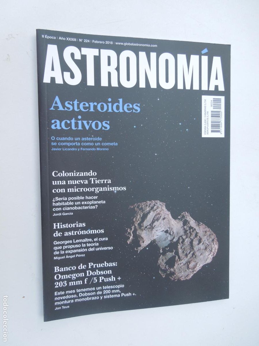 Coleccionismo de revistas y peri&oacute;dicos: ASTRONOMIA REVISTA N&ordm; 224- FEBRERO 2018 -ASTEROIDES ACTIVOS