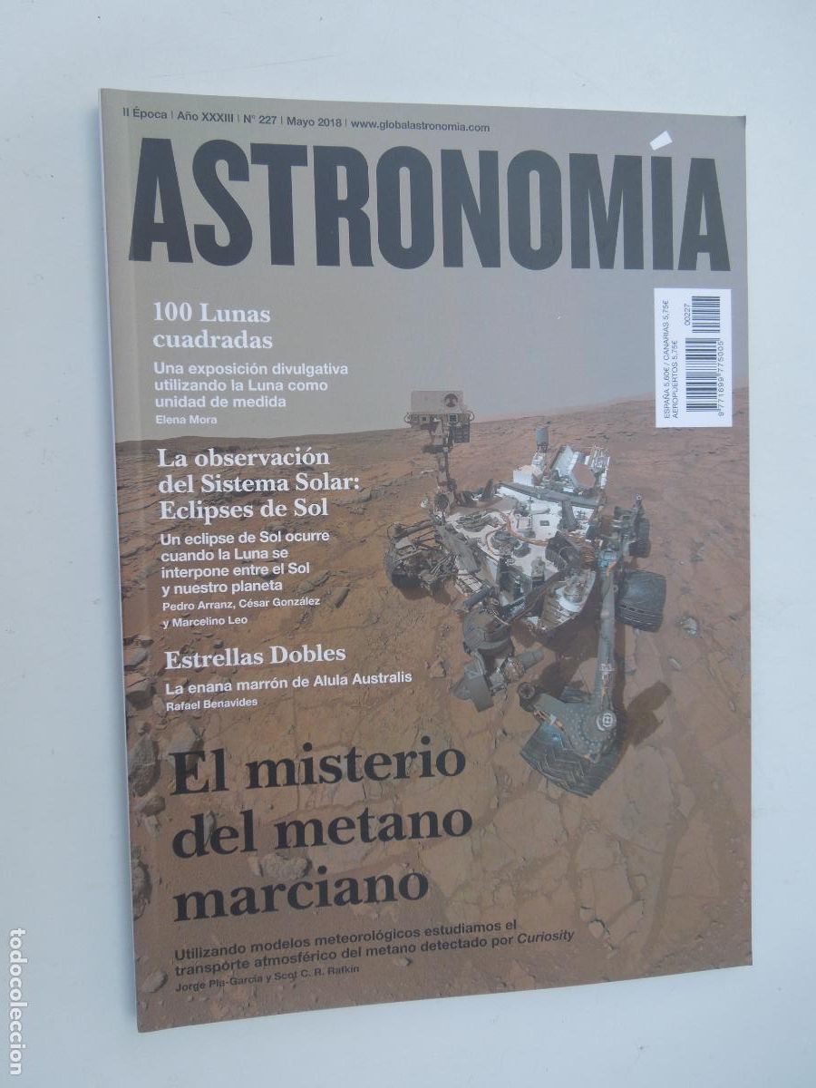 Coleccionismo de revistas y peri&oacute;dicos: ASTRONOMIA REVISTA N&ordm; 227- MAYO 2018 -EL MISTERIO DEL METANO MARCIANO