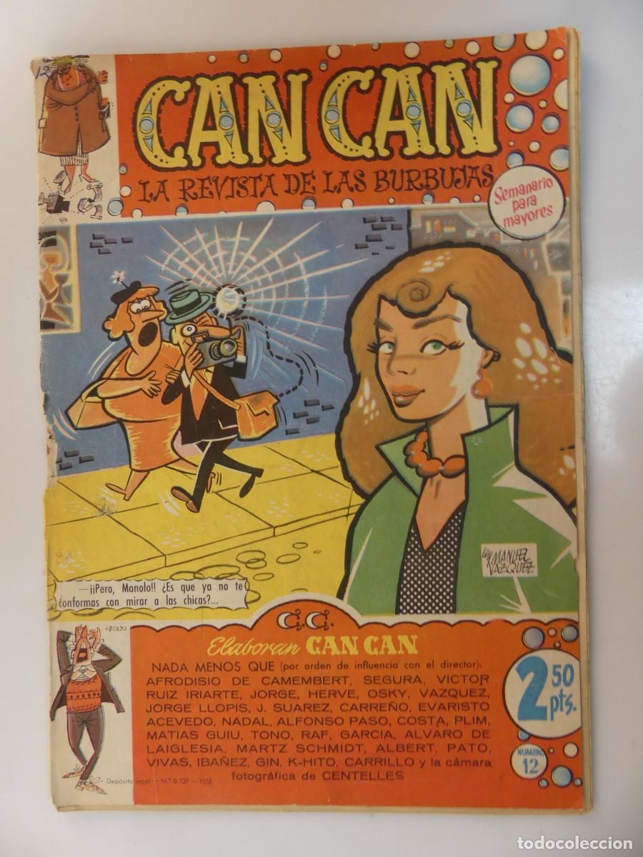 Coleccionismo de revistas y peri&oacute;dicos: CAN CAN LA REVISTA DE LAS BURBUJAS -SEMANARIO PARA MAYORES NUMERO 12
