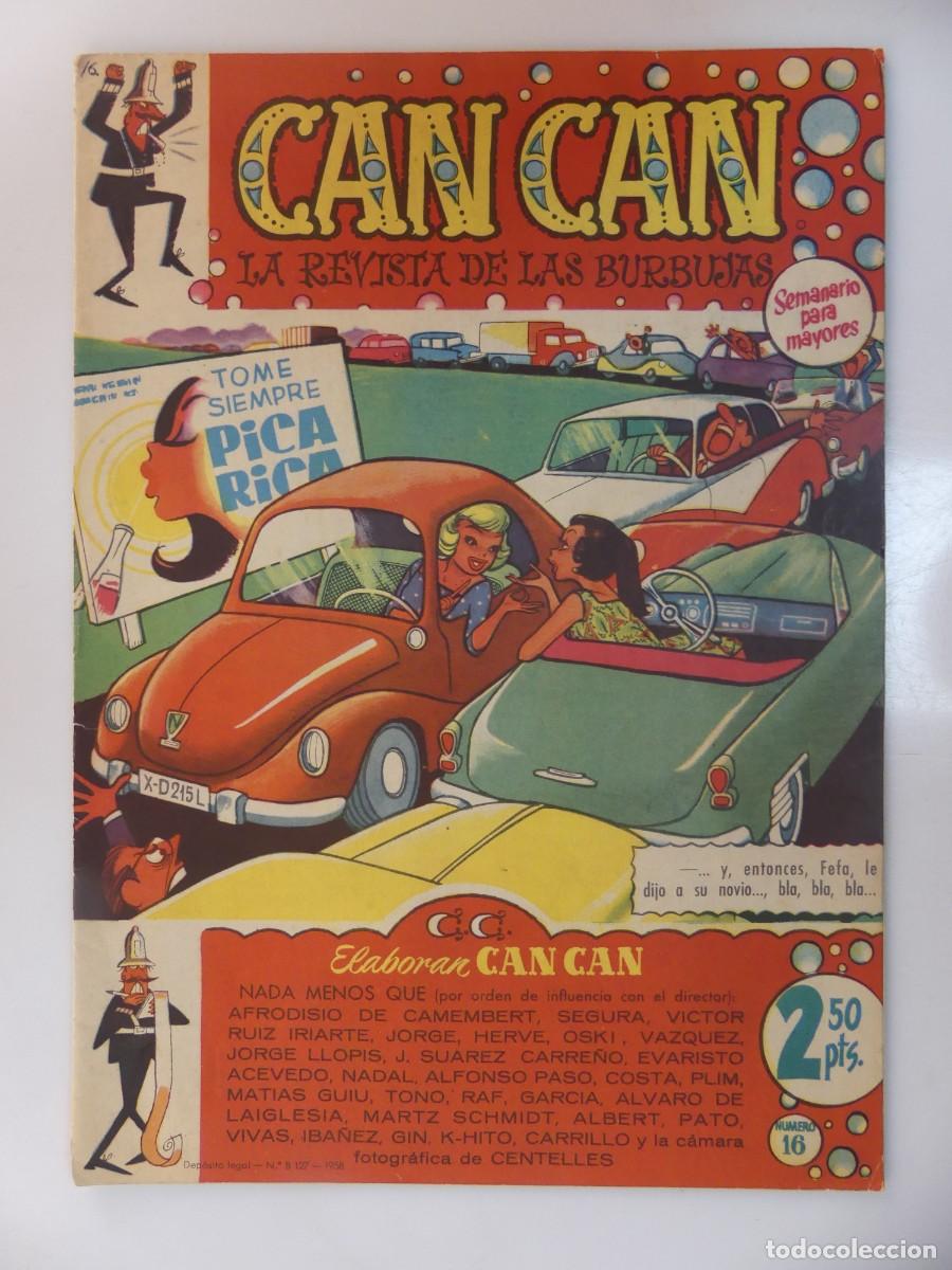 Sammeln von Zeitschriften und Zeitungen: CAN CAN LA REVISTA DE LAS BURBUJAS -SEMANARIO PARA MAYORES NUMERO 16