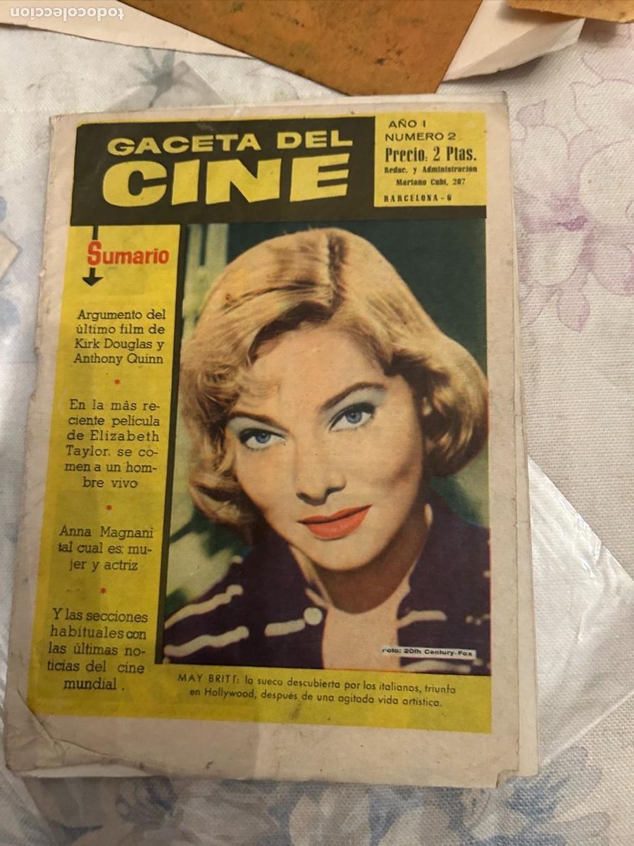 Coleccionismo de revistas y peri&oacute;dicos: gaceta del cine n&ordm; 2 como se ve
