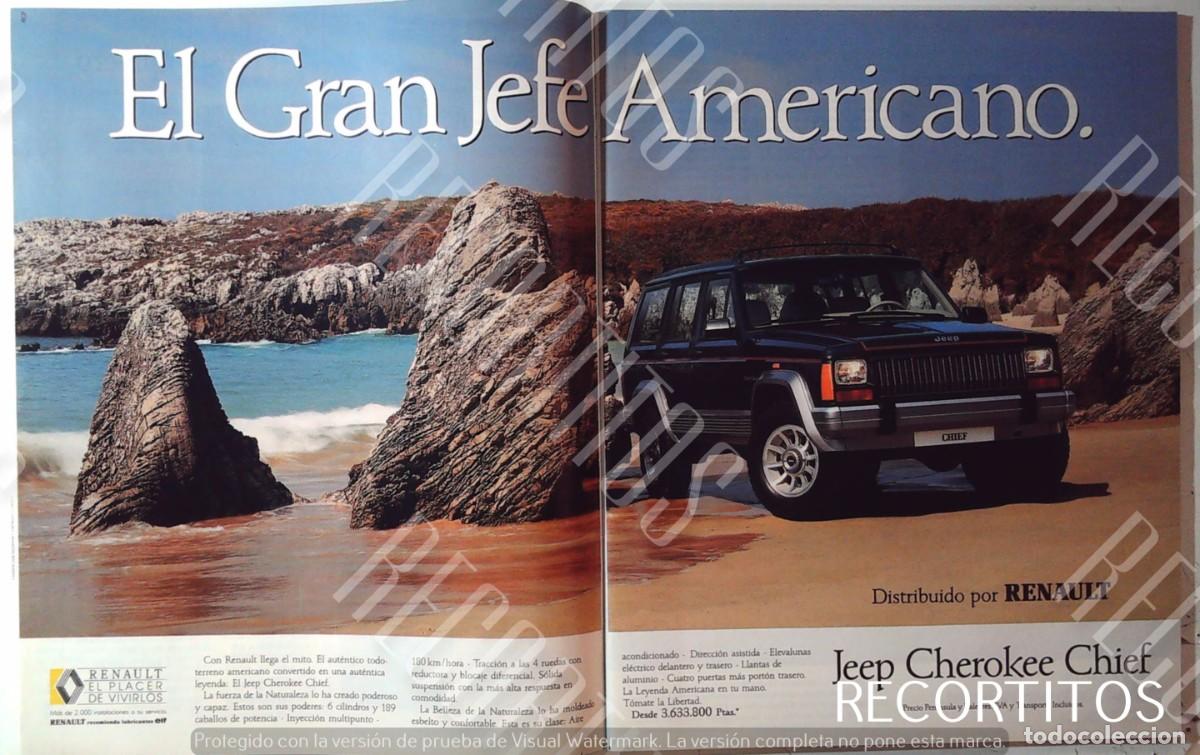 Coleccionismo de revistas y peri&oacute;dicos: renault jeep cherokee chief anuncio publicidad