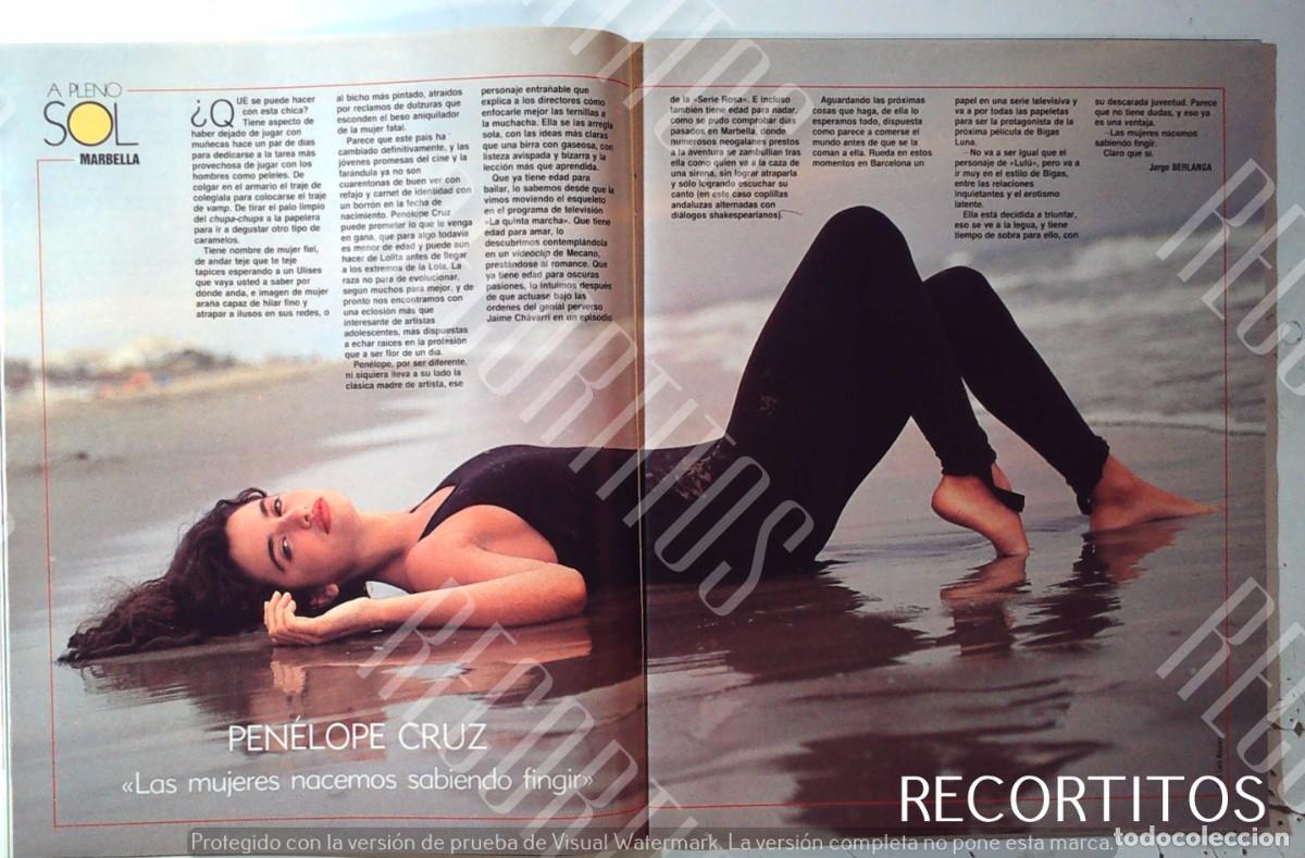 Collection Magazines and Newspapers: penelope cruz en la playa 1991