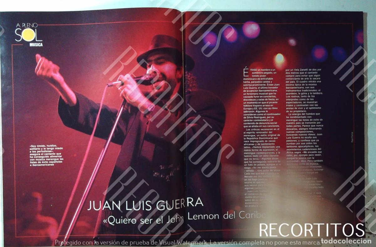 Collection Magazines and Newspapers: juan luis guerra y su hija gira en espa&ntilde;a 1991