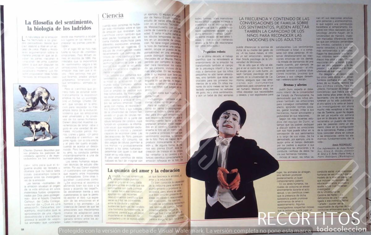 Colecionismo de Revistas e Jornais: LYDIA BOSCH AZAFATA DEL UN DOS TRES las emociones mimo mimos