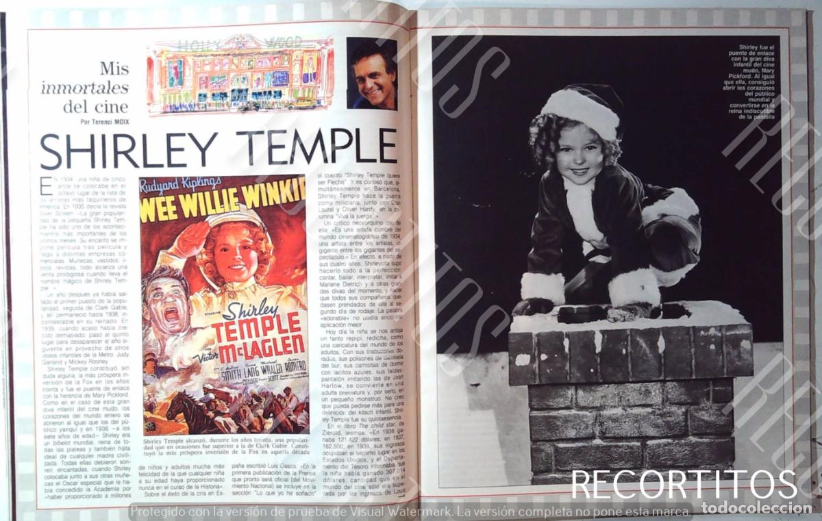 Colecionismo de Revistas e Jornais: shirley temple mis inmortales del cine terenci moix