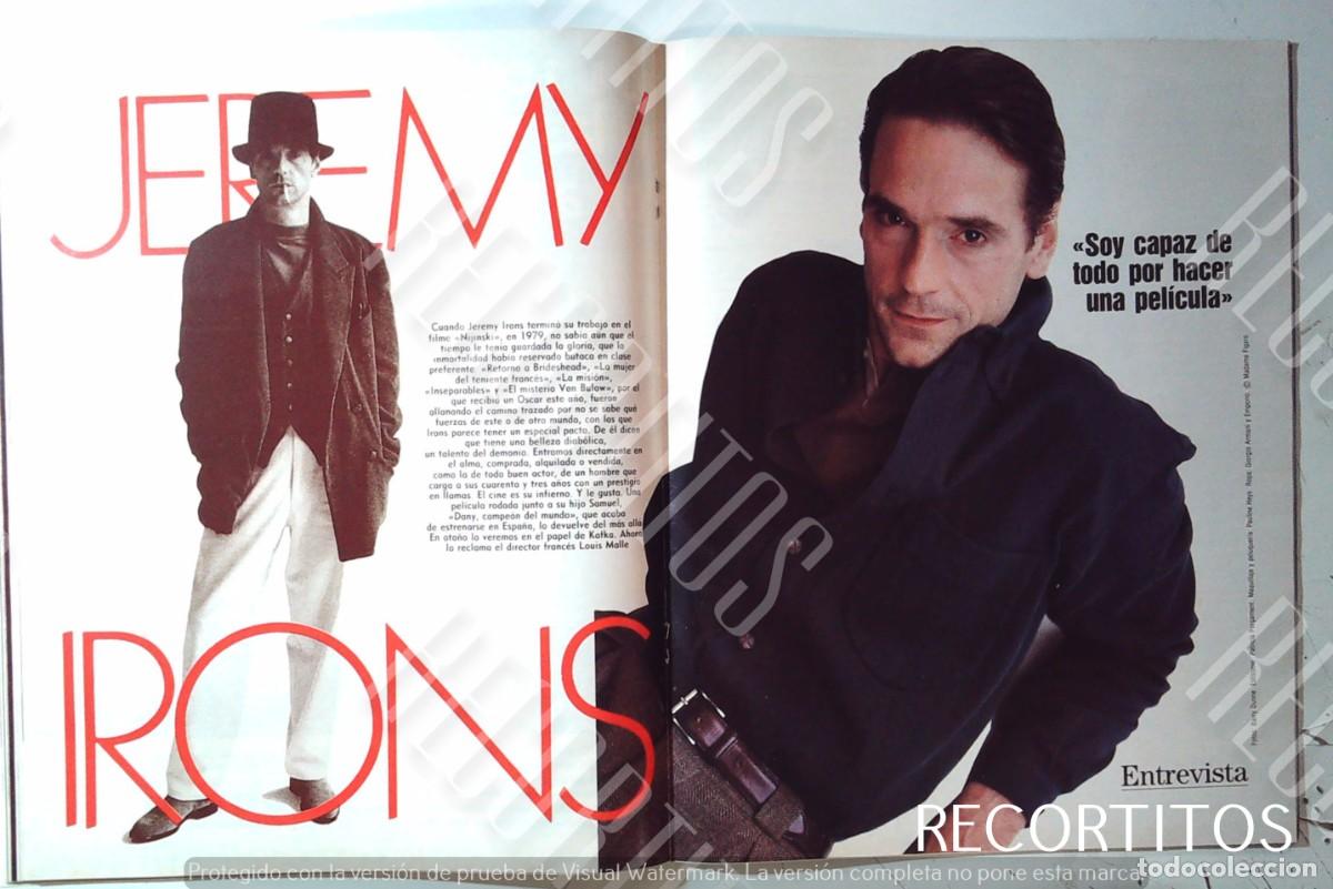 Colecionismo de Revistas e Jornais: jeremy irons iron enrevista 1991