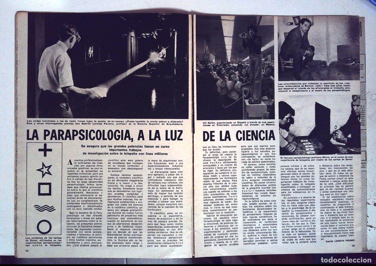 Collezionismo di Riviste e Giornali: parapsicologia uri geller las caras de belmez cartas zener