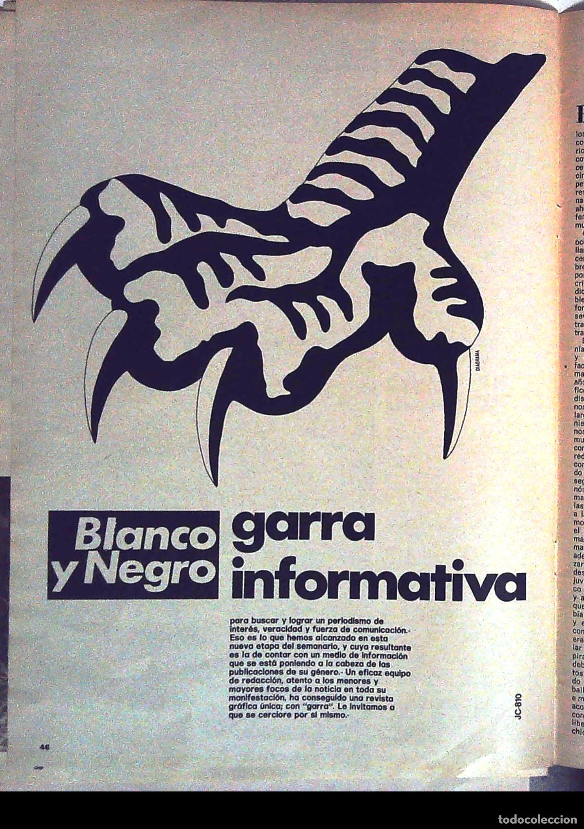 Collezionismo di Riviste e Giornali: blanco y negro la garra informativa