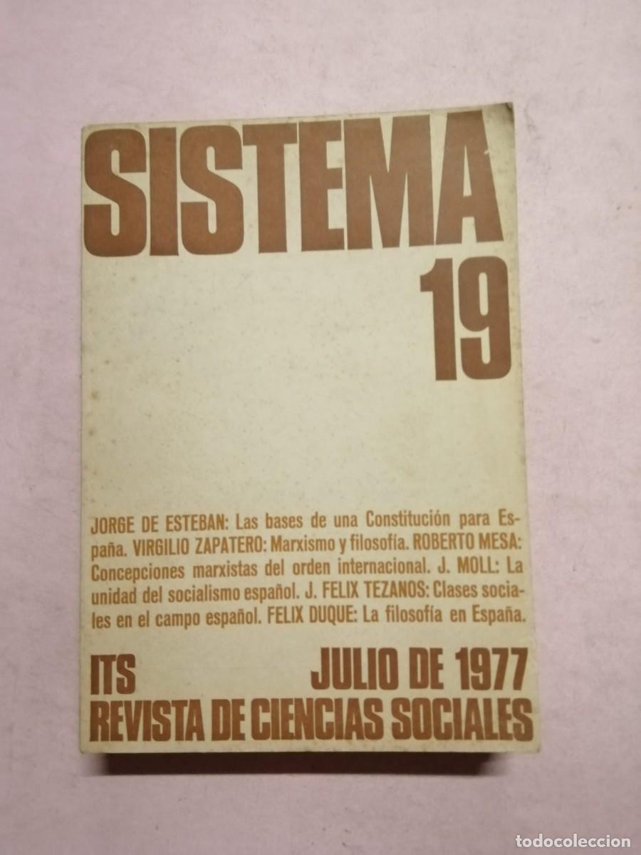 Coleccionismo de revistas y peri&oacute;dicos: REVISTA DE CIENCIAS SOCIALES SISTEMA (NUMERO 19)