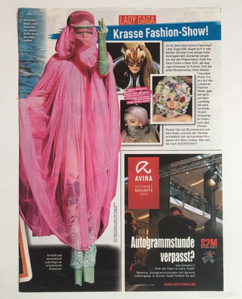 Coleccionismo de revistas y peri&oacute;dicos: Lady Gaga &rdquo;Krasse Fashion-Show&rdquo; Vintage Magazine Article Clipping Page A4 - Popcorn Germany